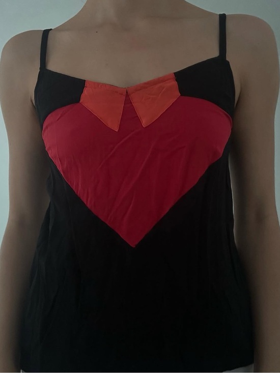 Valija Gitana Tops - Black Strap Tank with Colorful Accent